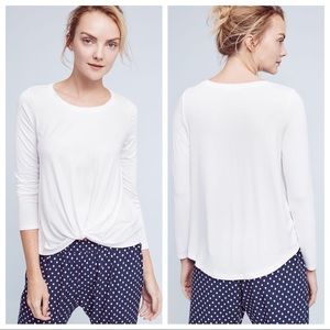 Anthropologie Agency Twist-Front Top